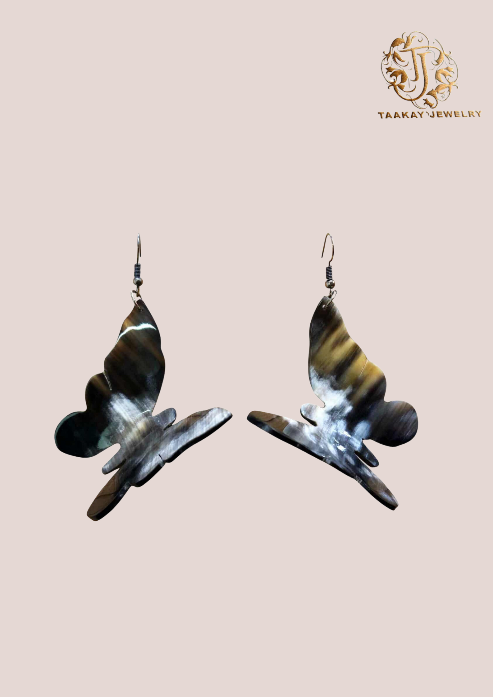 Boucles d’oreilles en corne “Sariaka la charmante”