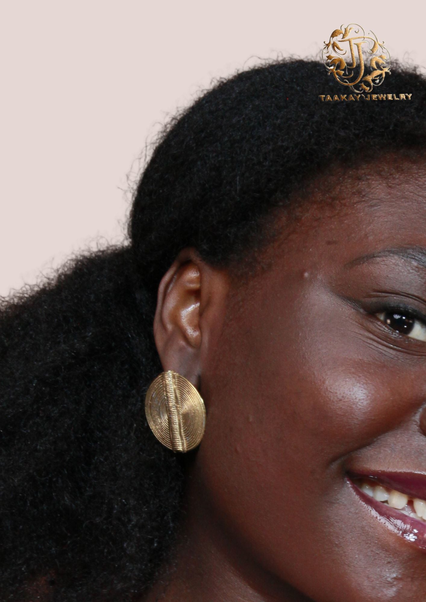 Boucles d’oreilles bronze "NGOYE"