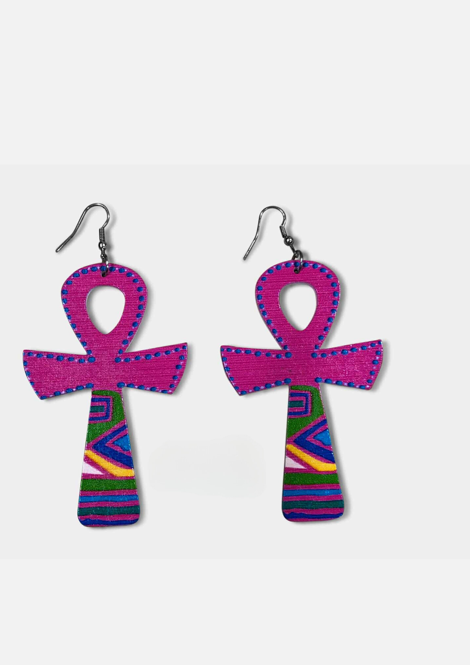 Boucles d’oreille en bois “Badgi”