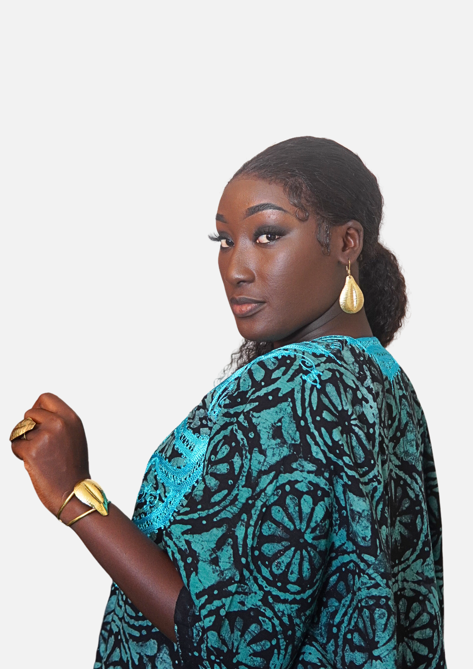 Boucles d'oreilles bronze “Reine Kobi Serwaa II”