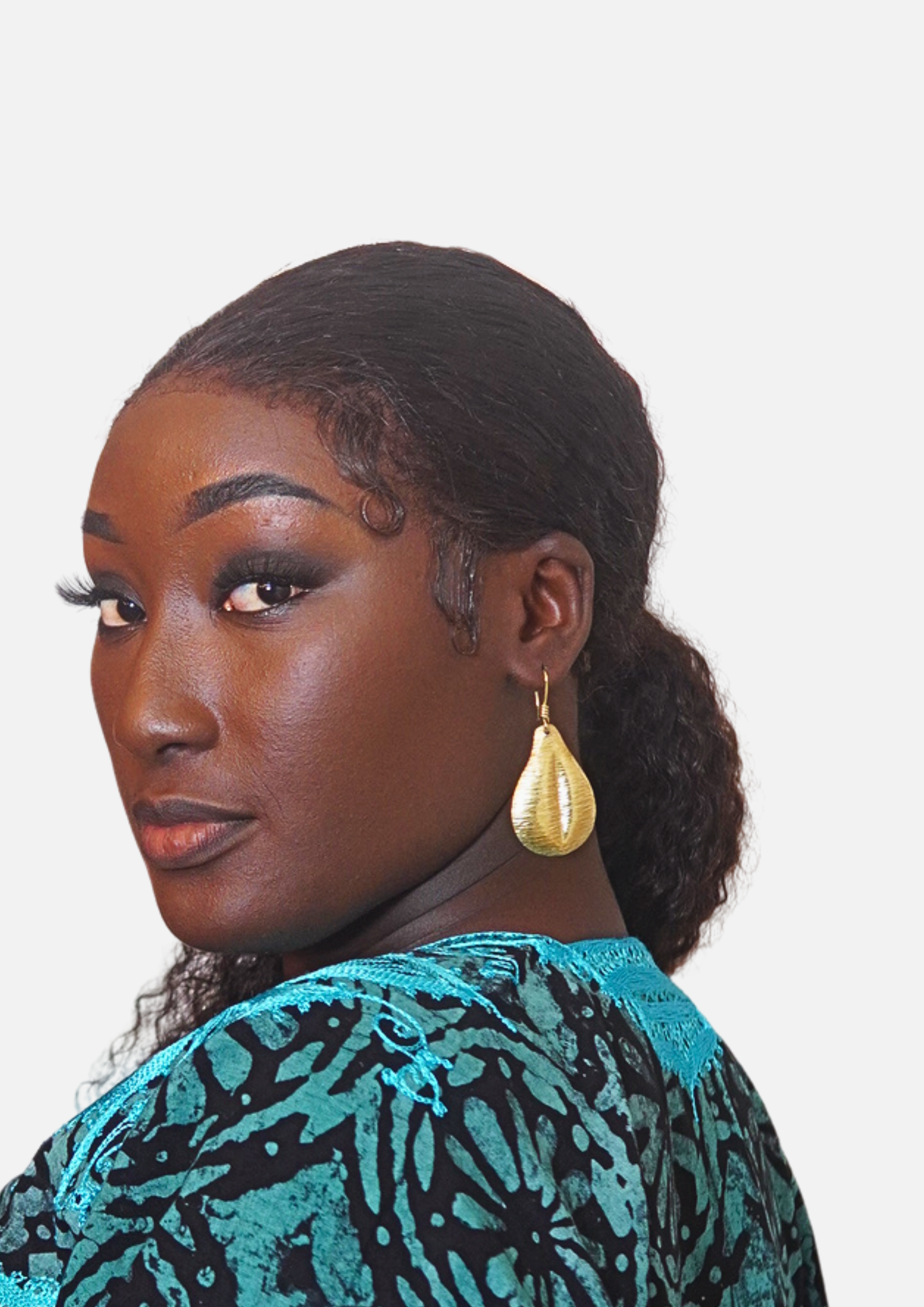 Boucles d'oreilles bronze “Reine Kobi Serwaa II”