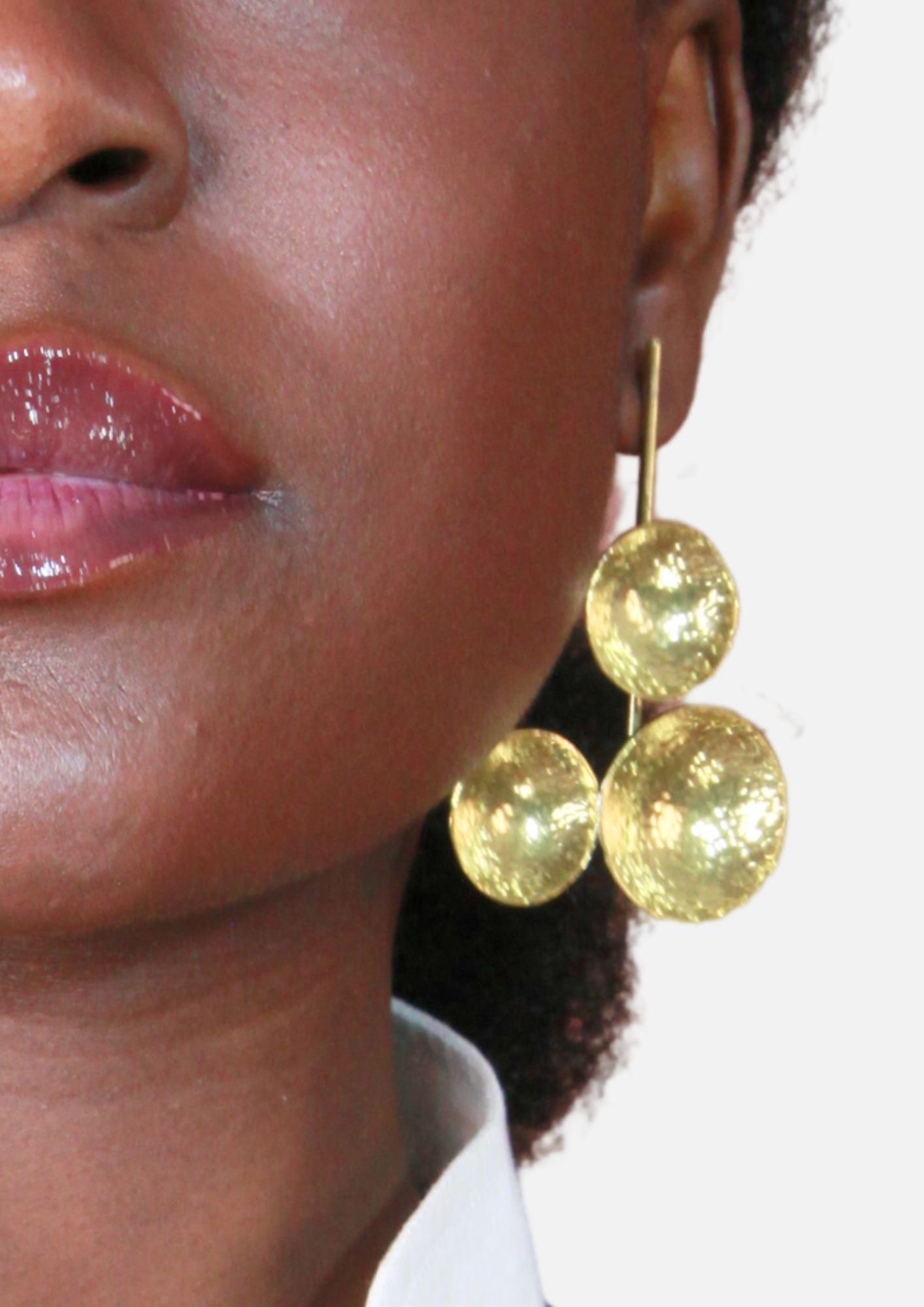 Boucles d’oreilles bronze « Le trio fidèle»