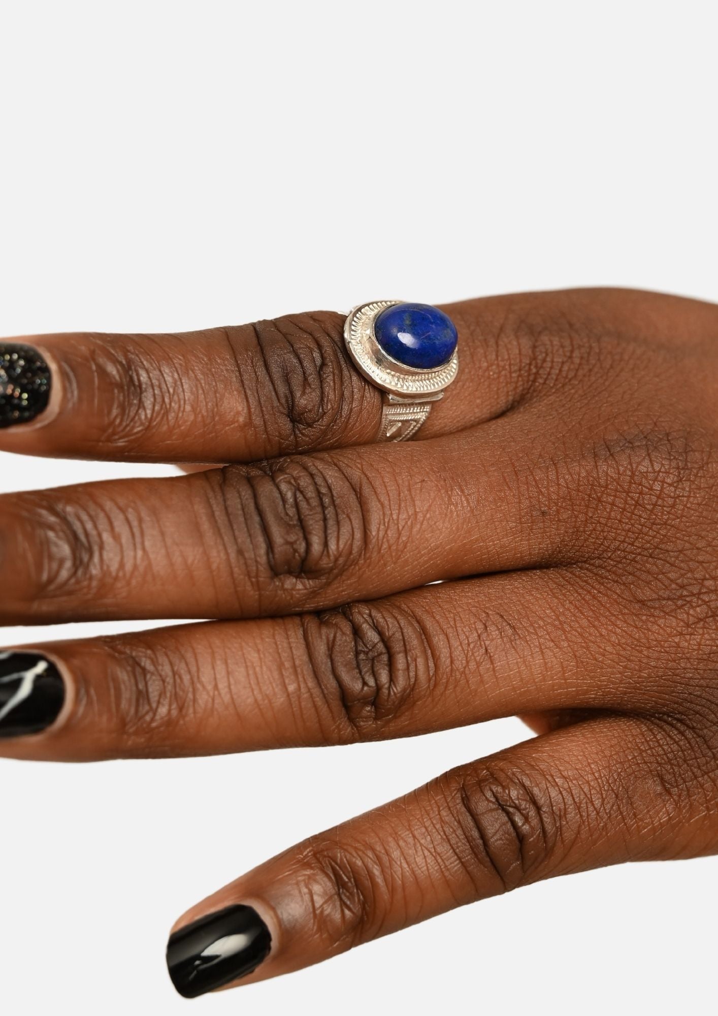 Bague Touareg Takrist avec du lapis lazuli