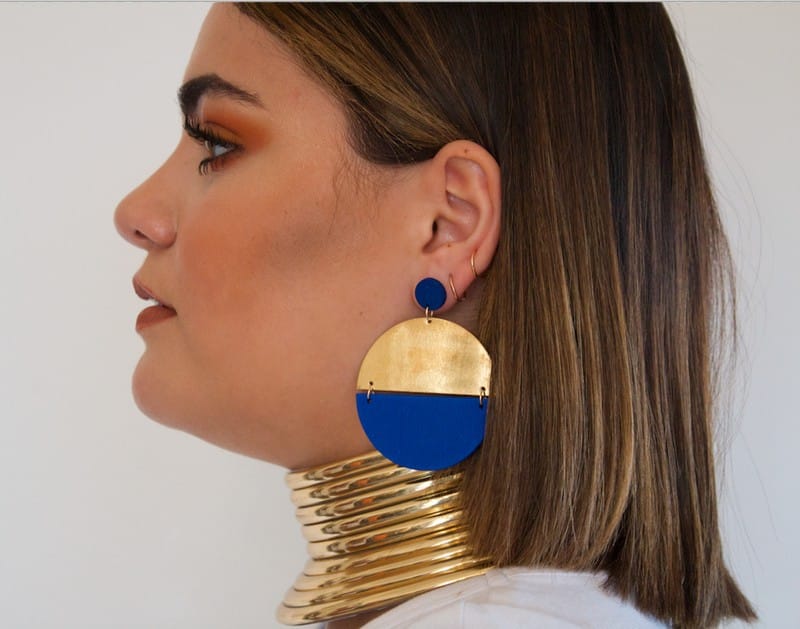 Boucles d’oreille en bois “N’diaye”