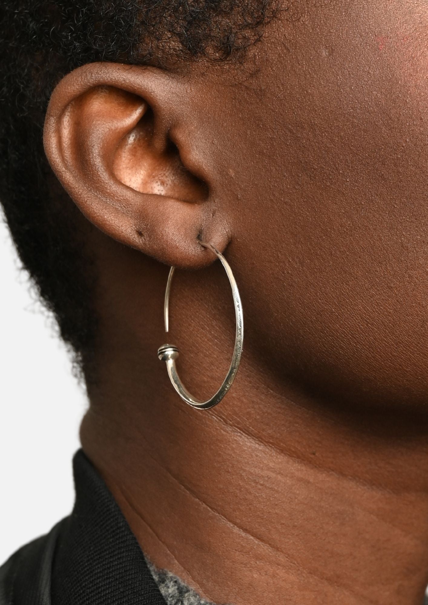 Boucles d'Oreilles Touareg Créole Inara - Éclat du Niger