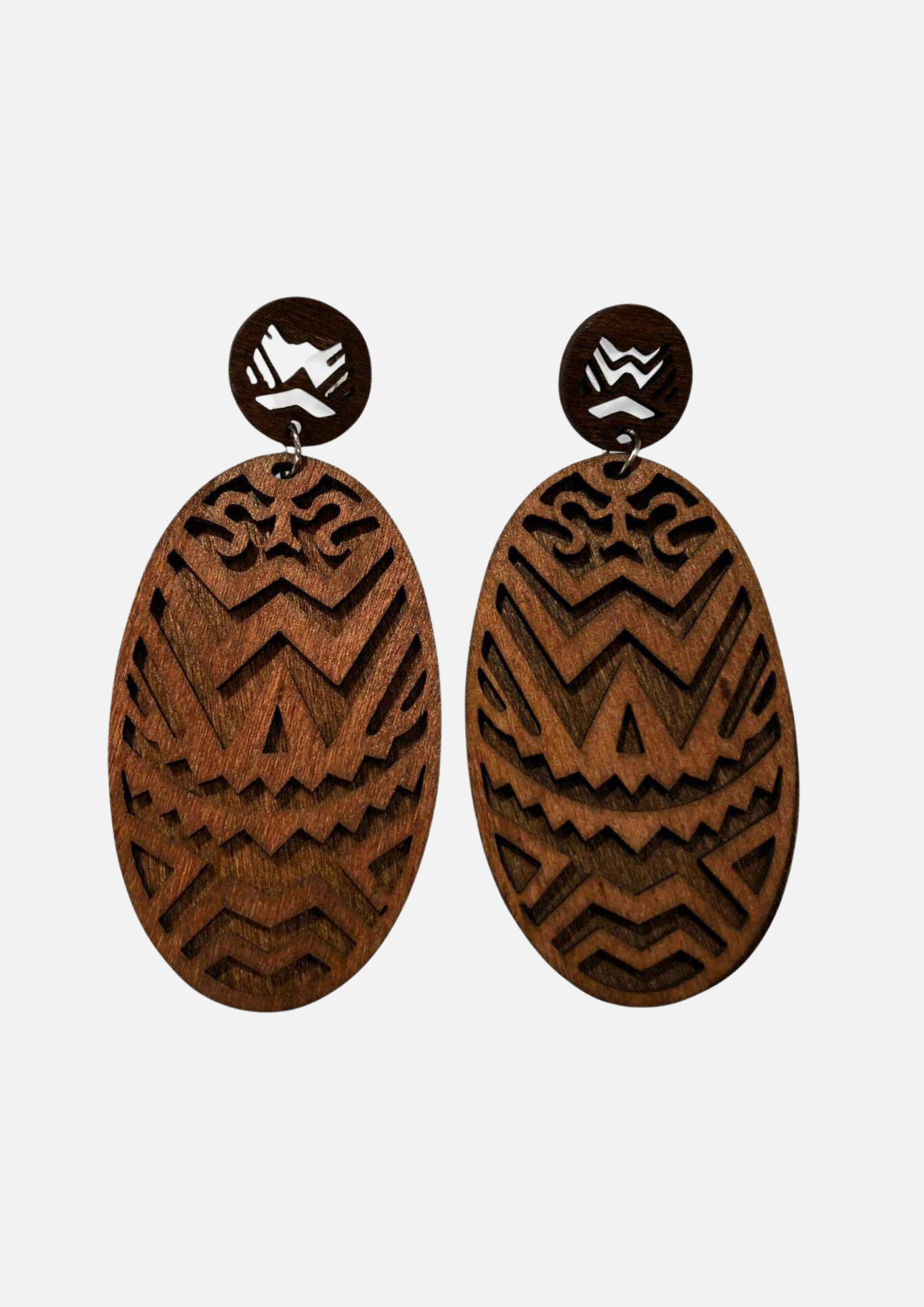 Boucles d’oreille en bois “Ndiour”