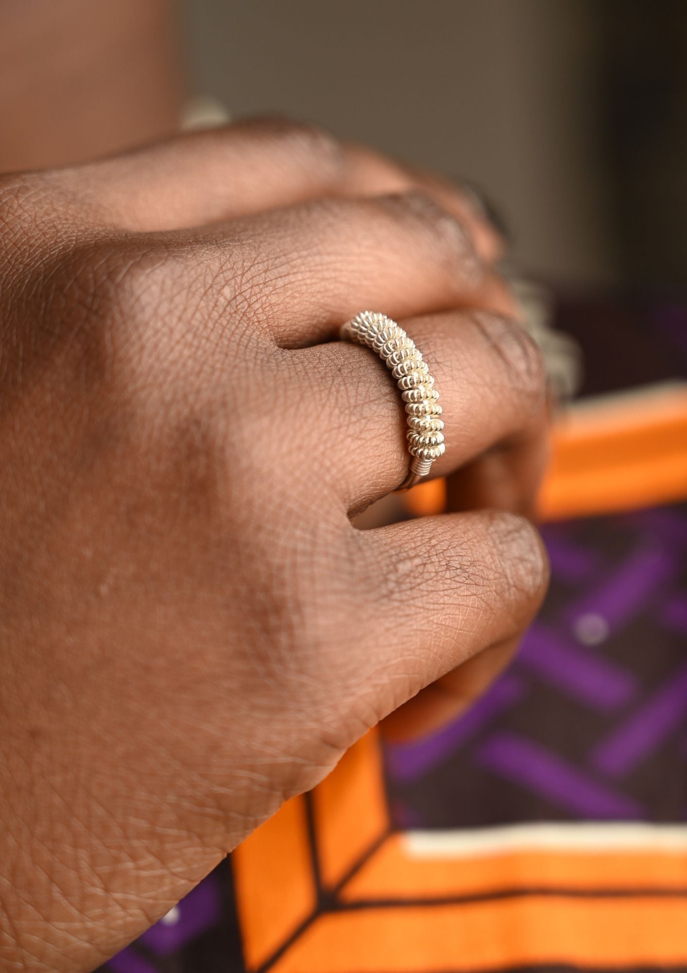 Parure en argent massif "Djeumeut Mbodji"