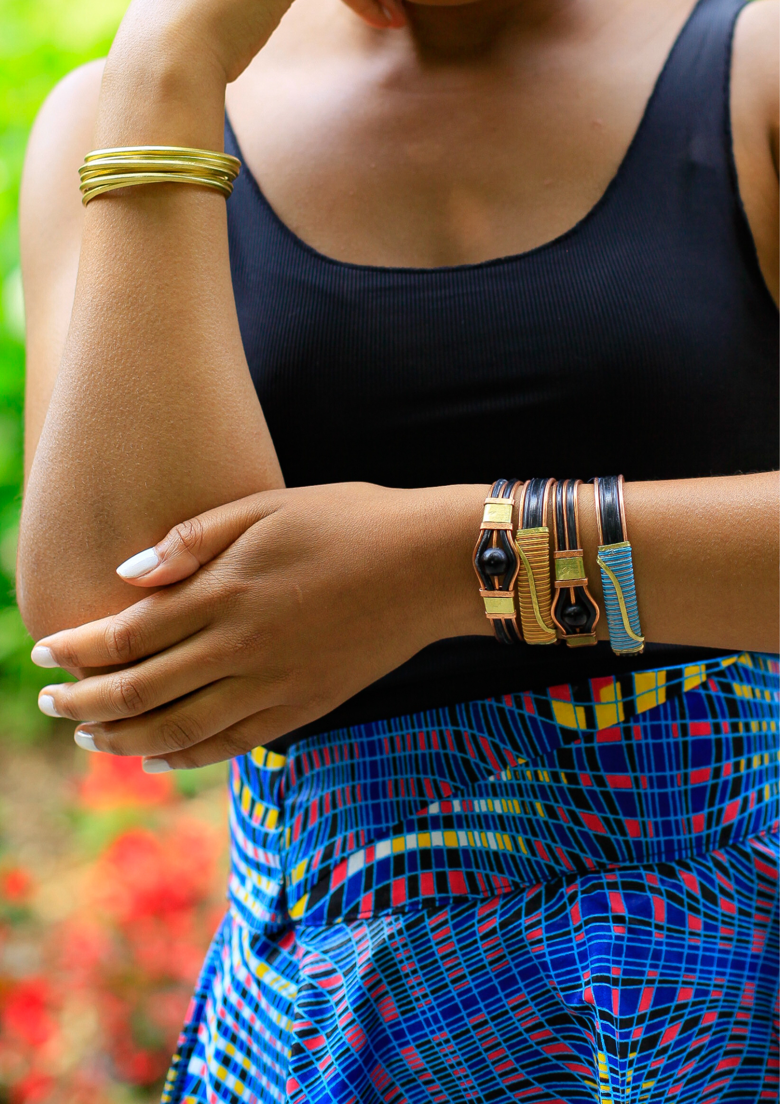 Bracelet d'identité “Toumany” bleu
