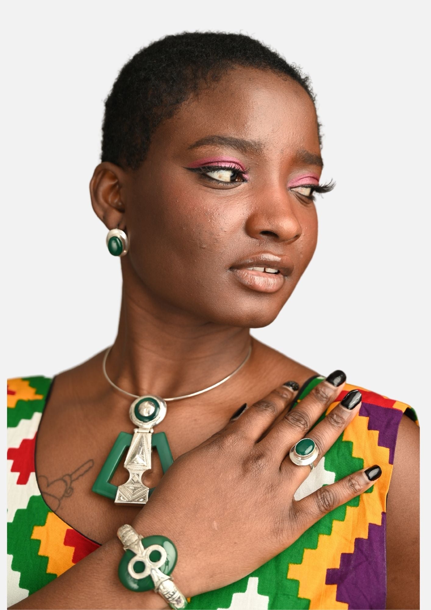 Collier Touareg "AZIZA" en Argent