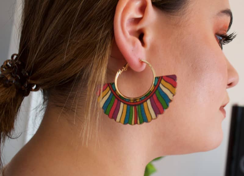 Boucles d’oreille en bois “Yock”