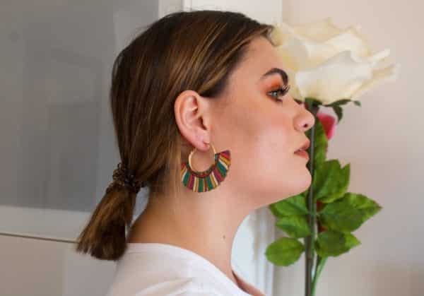 Boucles d’oreille en bois “Yock”