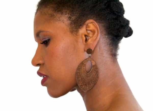 Boucles d’oreille en bois “Sall”