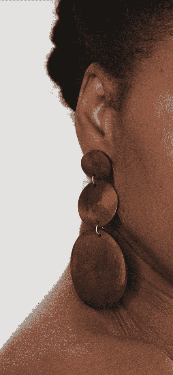 Boucles d’oreille en bois “Himbane”