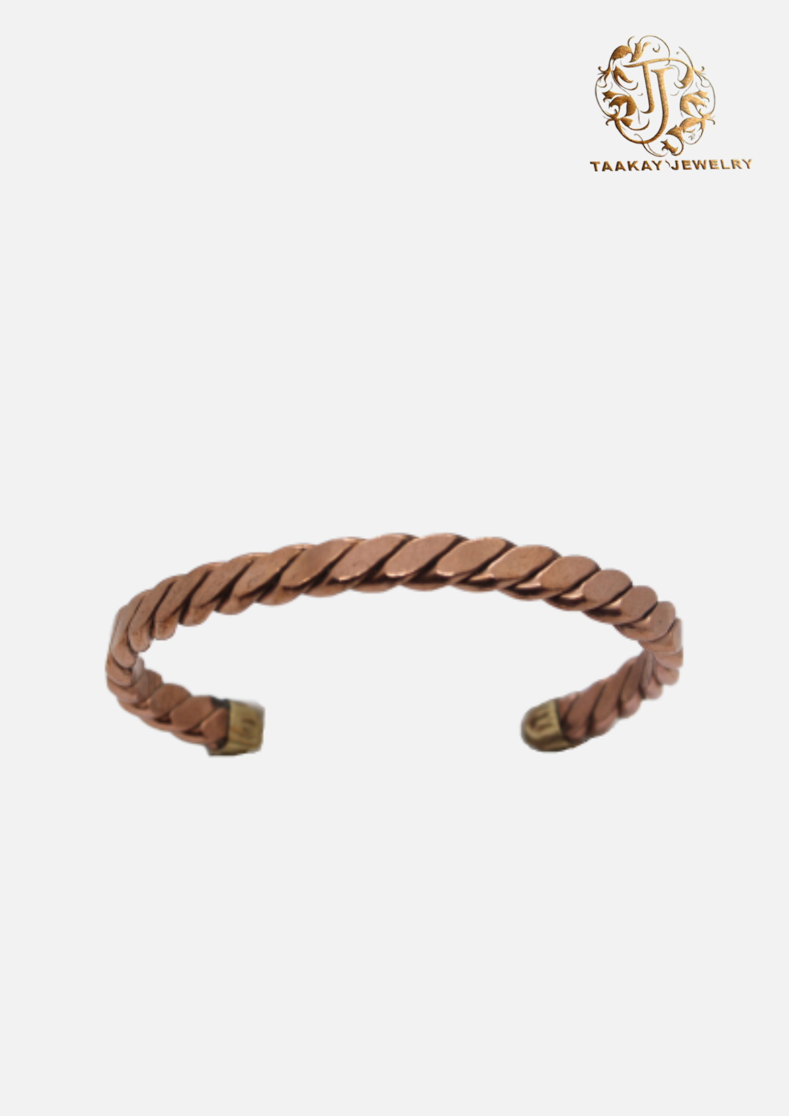 Bracelet d'identité en bronze “Nour”