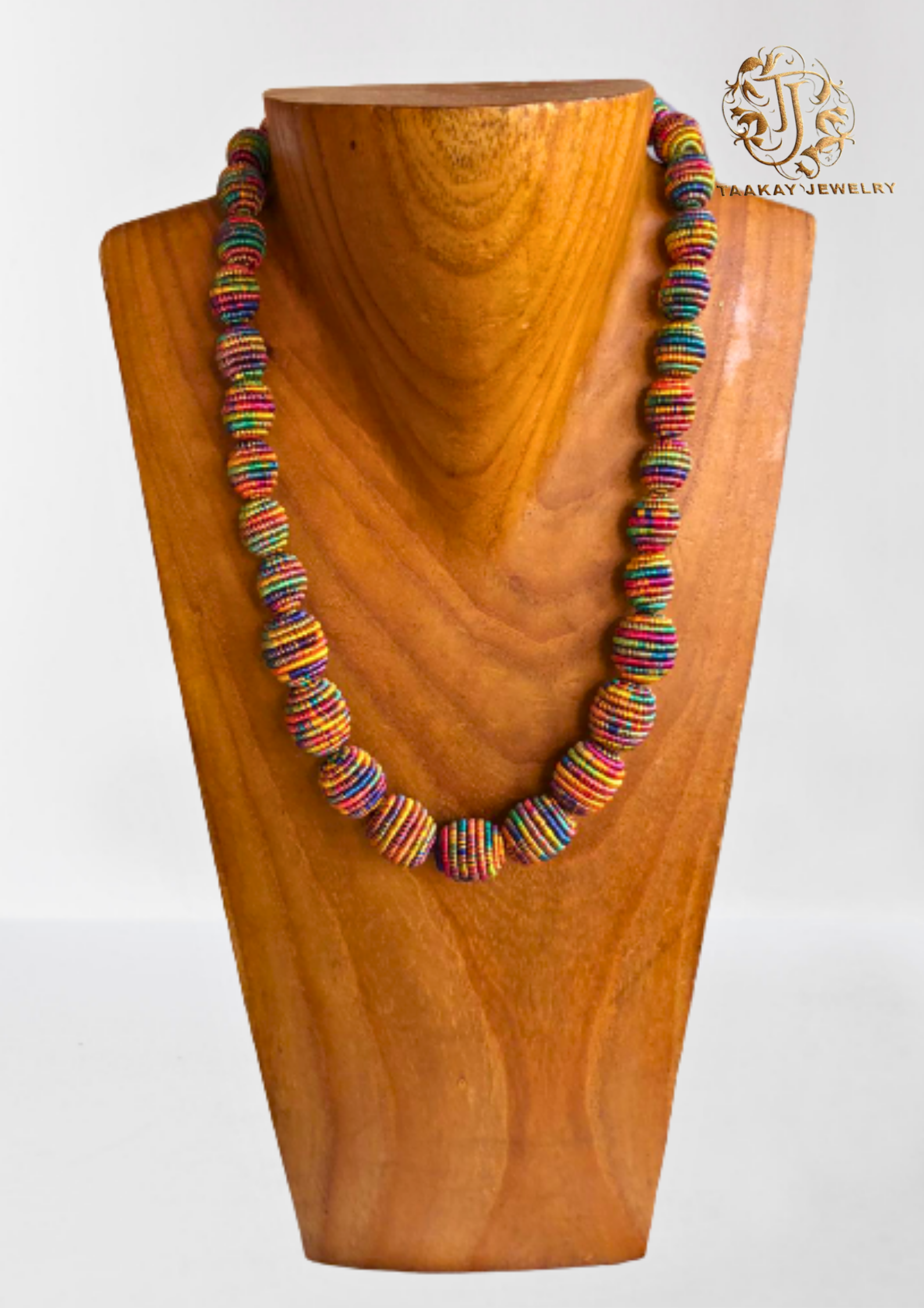 Sautoir fils de soie "Sérénité en Boules"(Collier) Multicolore