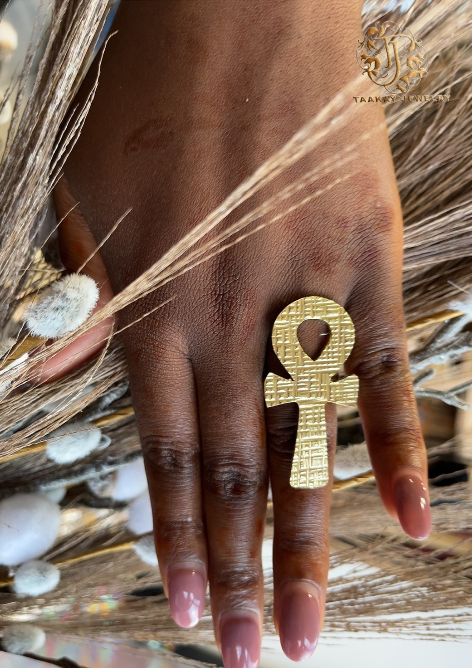 Bague "Ankh" en Bronze