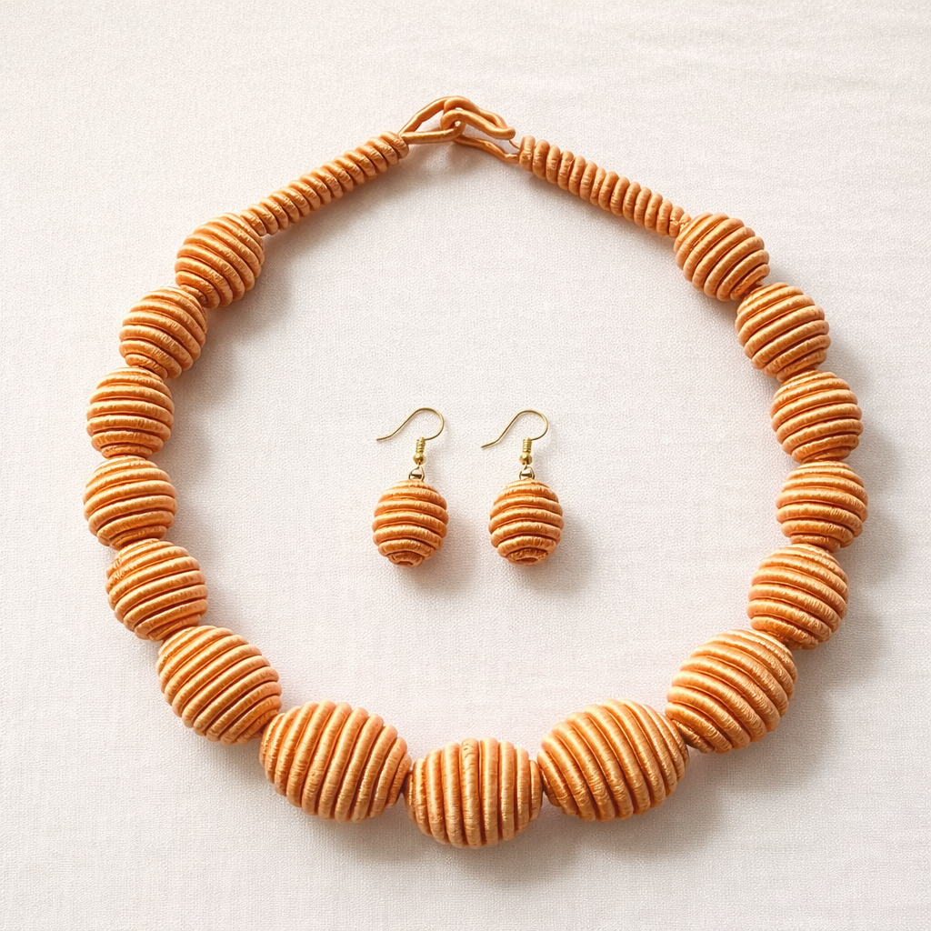 SAFARA – Parure artisanale en fil de soie | Bijoux du Sénégal