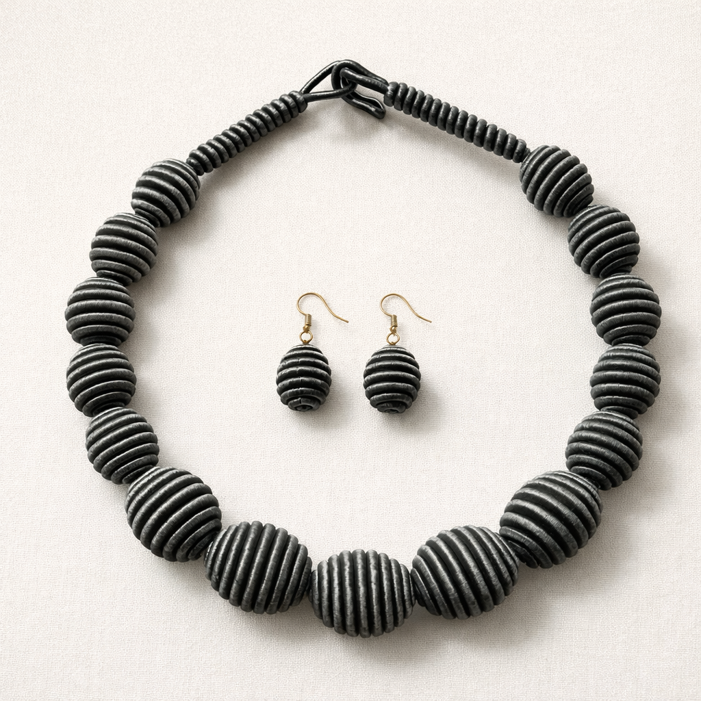 SAFARA – Parure artisanale en fil de soie | Bijoux du Sénégal