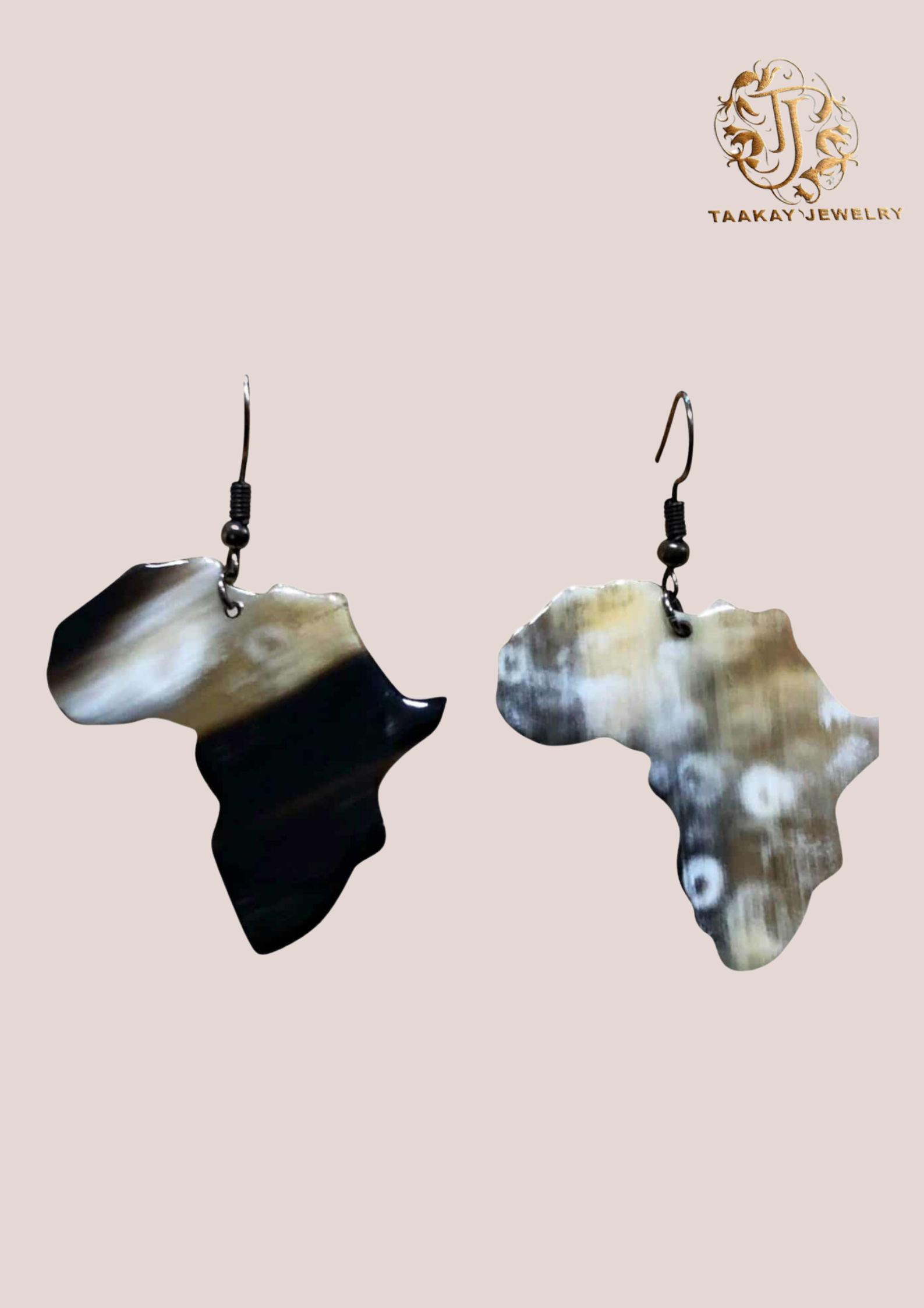 Boucles d’oreilles en corne “Vola”
