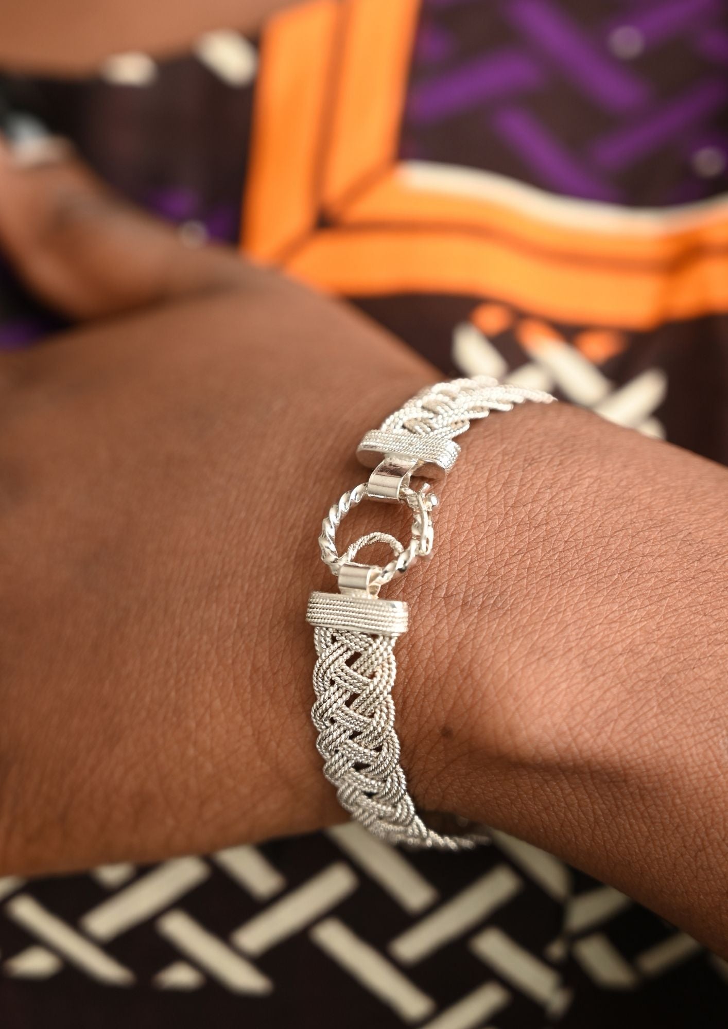 Bracelet en argent massif Ndoumbélane