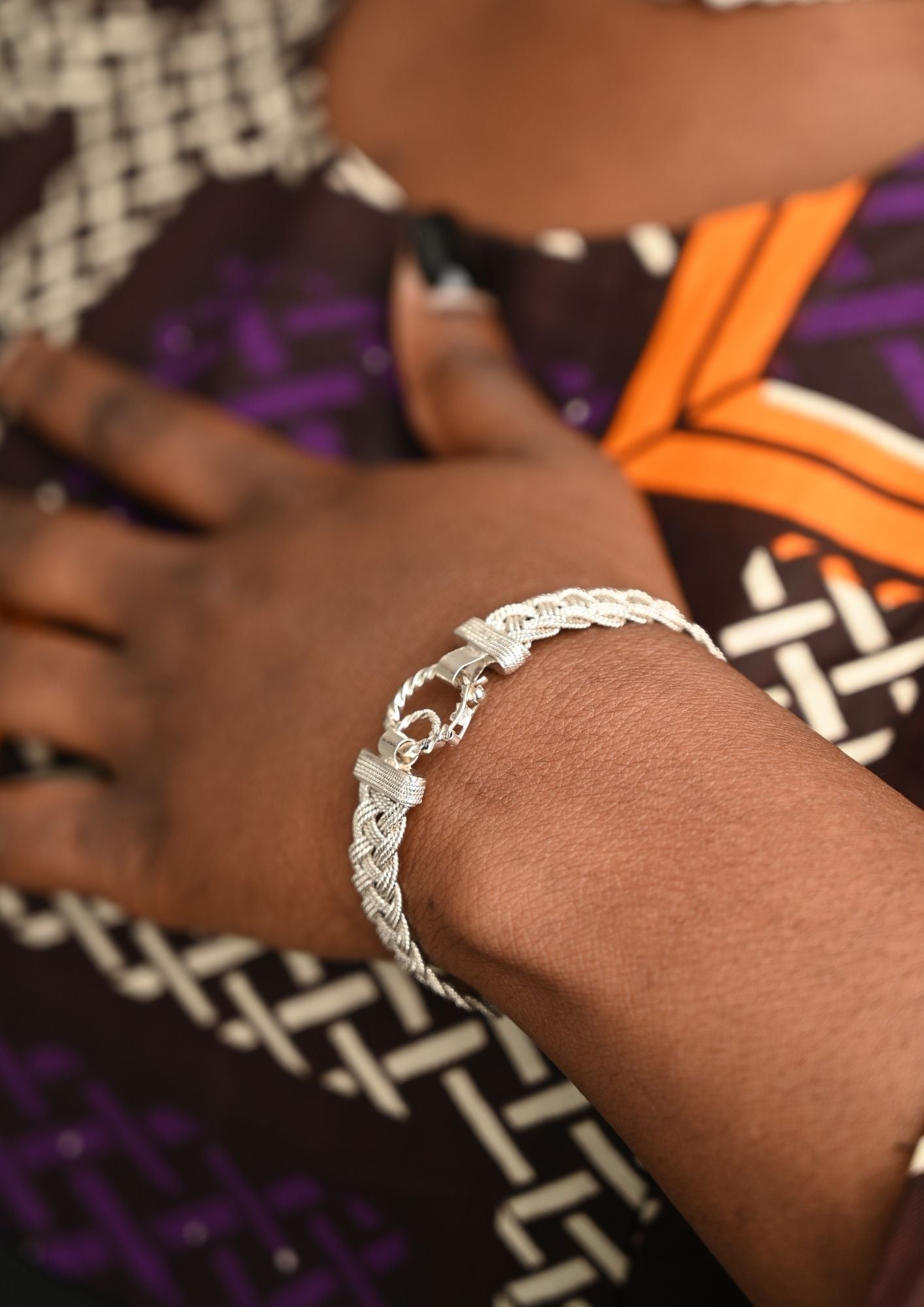 Bracelet en argent massif Ndoumbélane