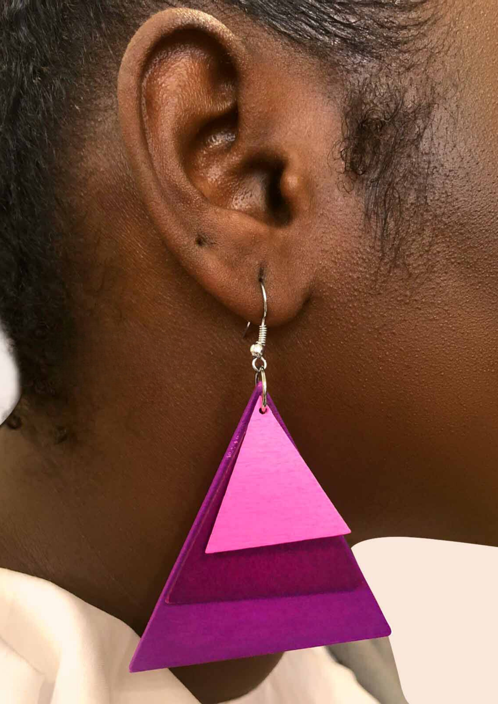 Boucles d’oreille en bois “Mansaly”